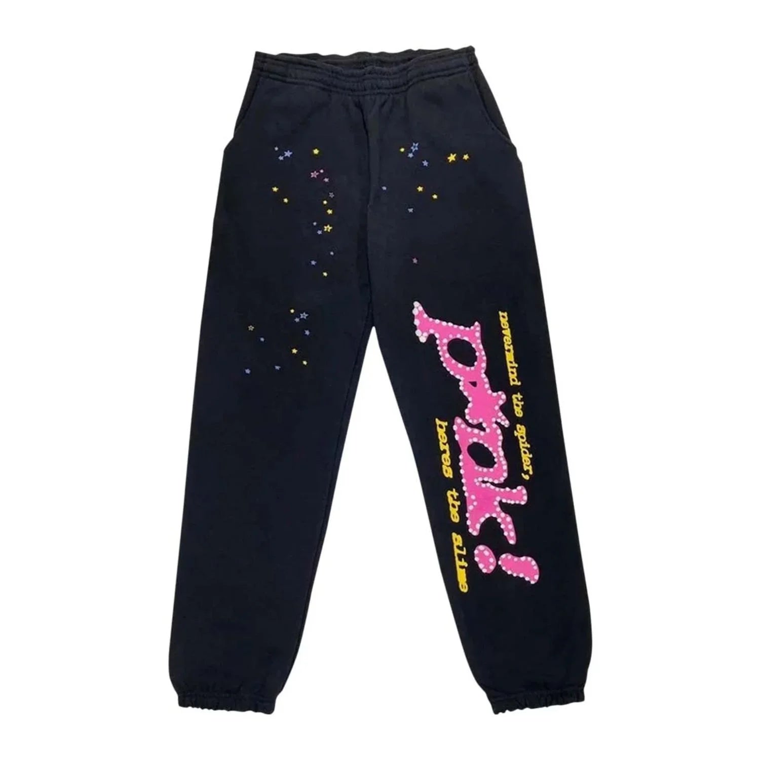 Sp5der P*nk Hoodie & Pants ‘Black